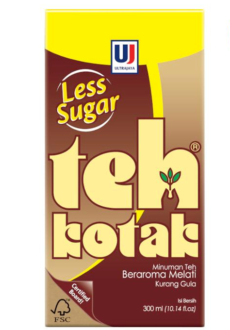 Ultra Jaya Kotak Tea Jasmine Teh Melati less sugar (1 x 6.76 fl oz)