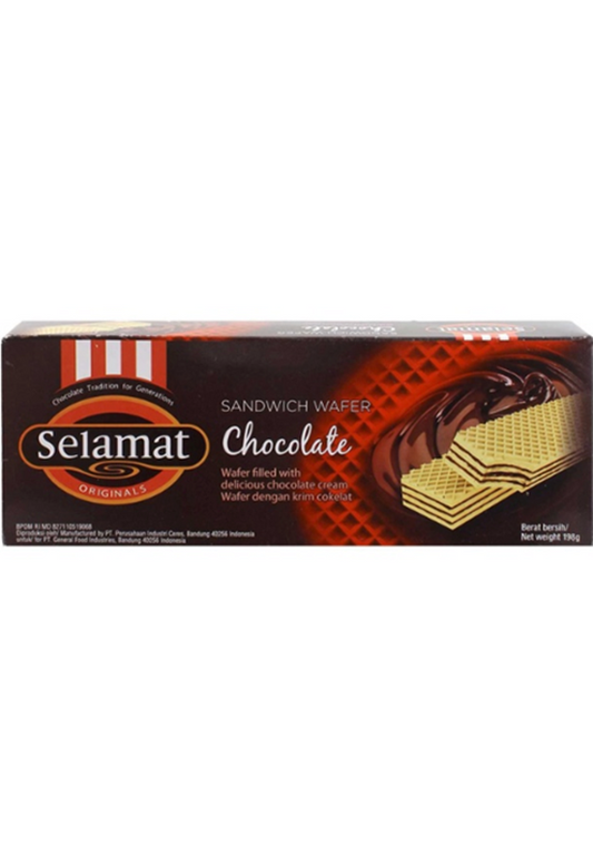 Selamat, Indonesian Rich Chocolate Cream, Sandwich Wafer - 5.1 oz (145g)