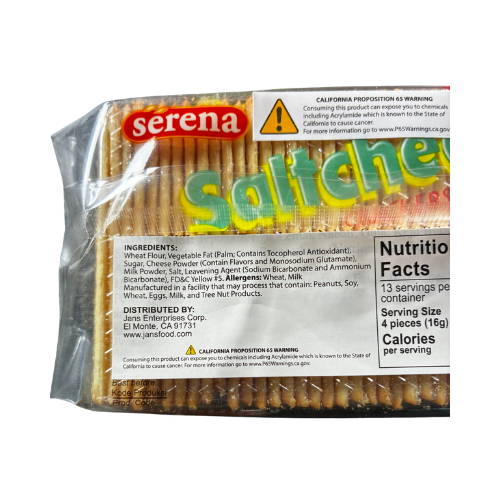 Serena Saltcheese Crackers Biscuit (Kraker Keju) - (200gr)