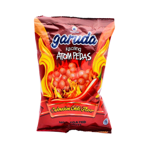 Garuda Kacang Atom Pedas (Spicy Coated Peanut) - 32 oz (92gr)