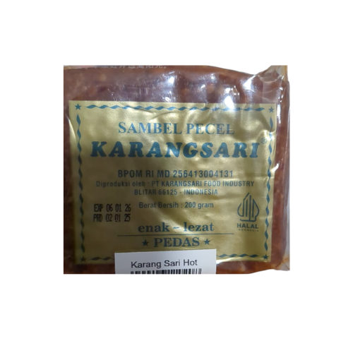 Karangsari Sambel Pecel / Saos Kacang Pedas (Spicy Peanut Sauce) - 7 oz (200gr)