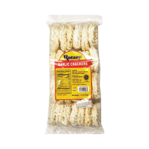 Rotary Garlic Crackers (Kerupuk Bawang Putih, Krupuk)- 7 oz