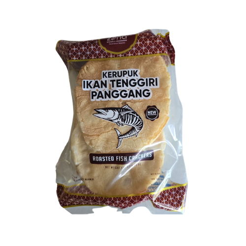 Zona Roasted Fish Crackers (Kerupuk Ikan Tenggiri Panggang) - 4.23 oz (128gr)