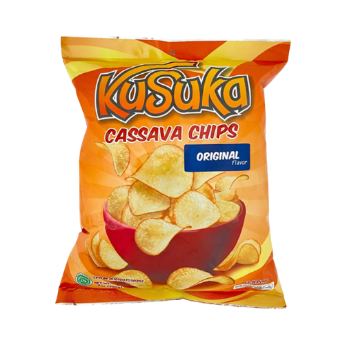 Kusuka Original Cassava Chips (Keripik Singkong) - 7 oz (200gr)