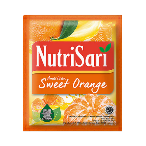 Nutrisari American Sweet Orange flavor - (14gr)
