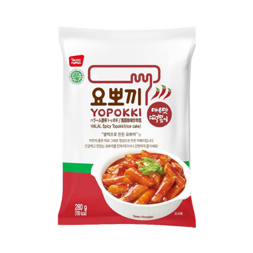 Yopokki Instant Halal Tteokbokki Pack (Hot Spicy) - 9.87 oz (280gr)