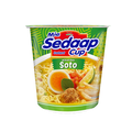 Mie Sedaap Soto Flavor Instant Cup Noodle (Mie Instan) 77gr (2.72 oz)