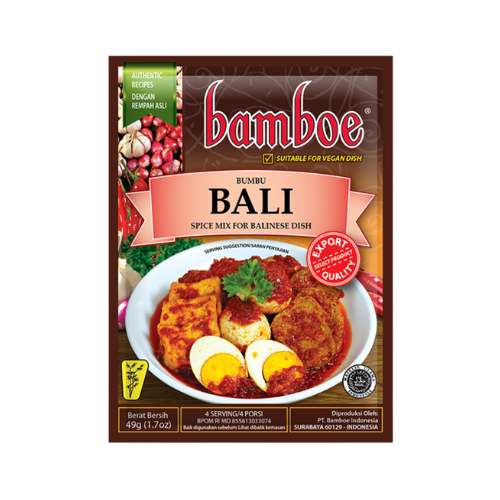 Bamboe Bumbu Bali (Indonesian Balinese Dish) Instant Seasoning - 1.7 oz (49gr)