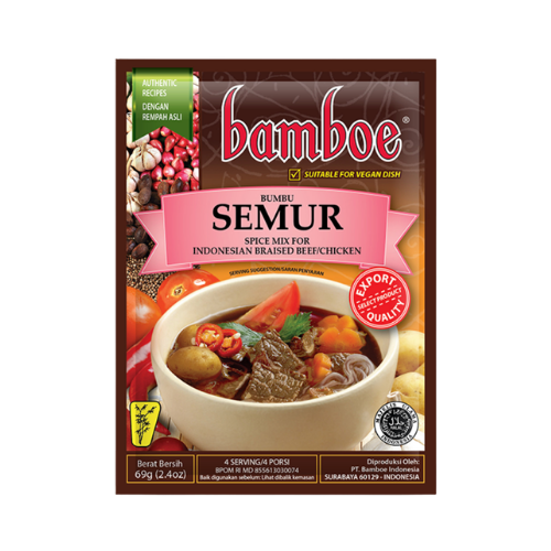 Bamboe Bumbu Semur (Beef Gravy Indonesian Style Instant Seasoning) - 2.4 oz (69gr)