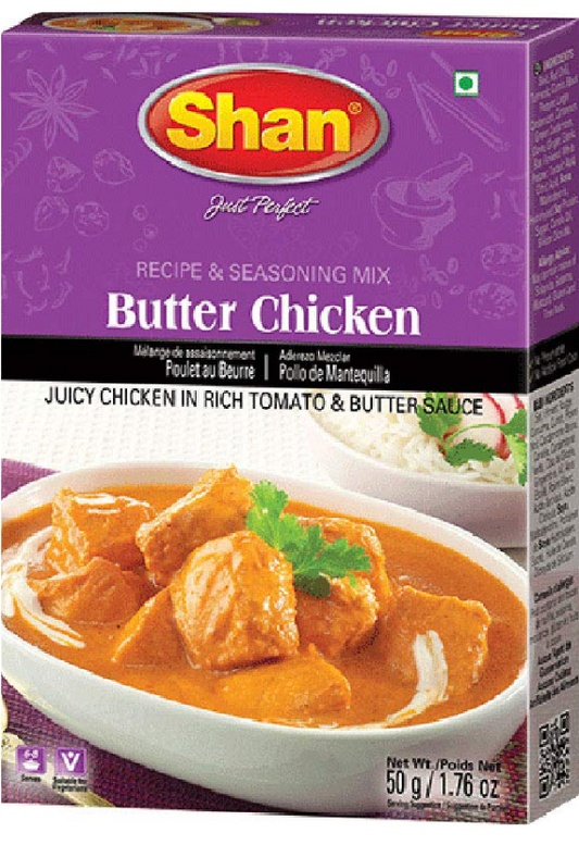 Shan Butter Chicken Recipe and Seasoning Mix - 1.76 oz (50g)