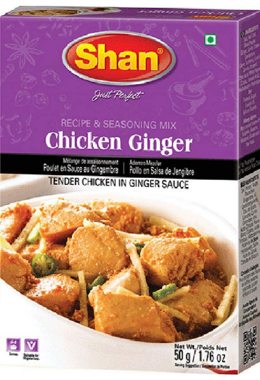 Shan Chicken Ginger Recipe and Seasoning Mix - 1.76 oz (50g)
