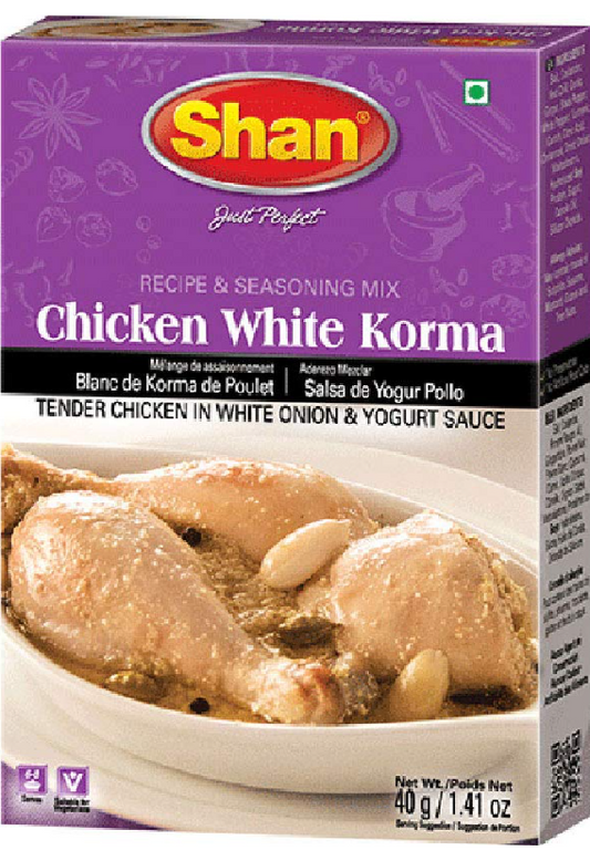 Shan Chicken White Korma Masala and Seasoning Mix - 1.41 oz (40g)
