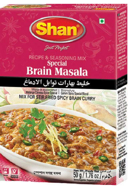 Shan Special Brain Masala Recipe and Seasoning Mix  -1.76 oz (50g)