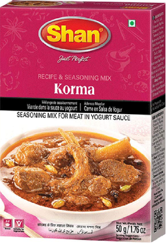 Shan Korma Recipe and Seasoning Mix - 1.76 oz (50g)