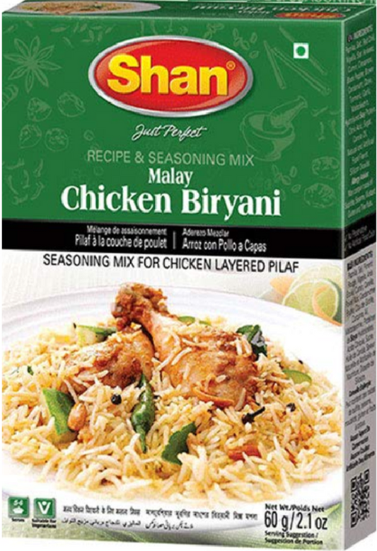 Shan Malay Chicken Biryani Seasoning Mix - 2.1 oz (60g)