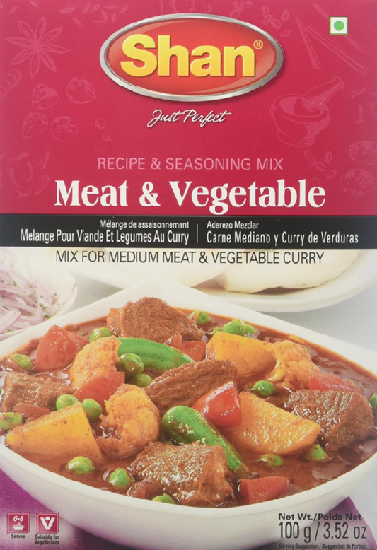 Shan Meat & Vegetable Recipe and Seasoning Mix - 3.52 oz (100g)