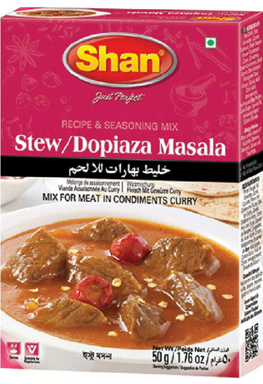 Shan Stew/Dopiaza Recipe and Seasoning Mix - 1.76 oz (50g)
