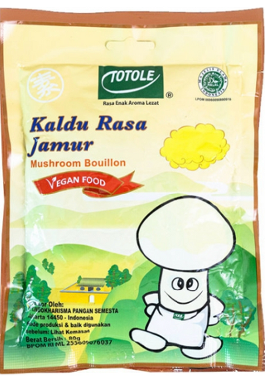 Totole Kaldu Rasa Jamur (Granulated Mushroom Bouillion) - 2.82 oz (80gr)