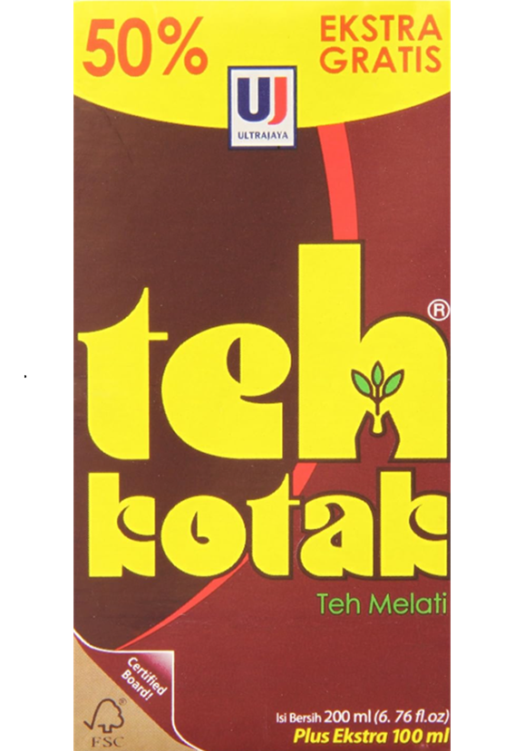 Ultra Jaya Teh Kotak Jasmine  Green Tea (6 x 6.76 fl oz)