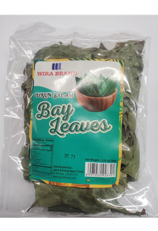 Wira Brand Daun Salam (Bay Leaves) - 1.05 oz (30gr)